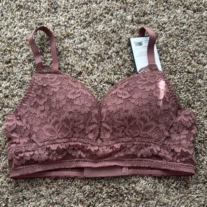 Lace Bralette in Mauve